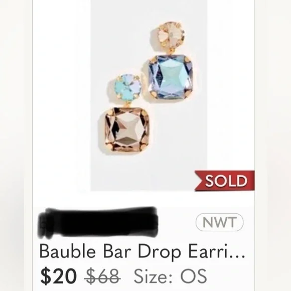 Earrings Shimmery Butterflies, Sugar Fix by Bauble Bar, Nickel Free - Picture 11 of 12